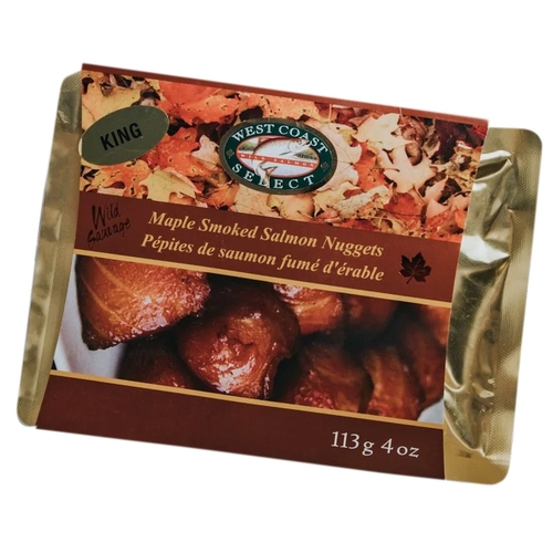 West Coast Select - Maple Smoked Salmon Nuggets 227g, 1 Each
