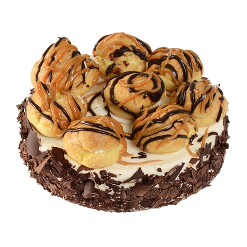 Caramel St. Honore Cake - 7 Inch 950g, 1 Each