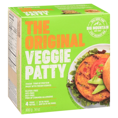 Big Mountain - Veggie Patty - The Original 4's 400g, 1 Each