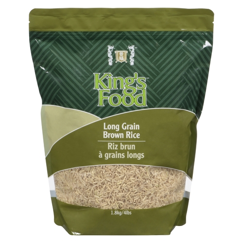 King's Food - Long Grain Brown Rice 1.8kg, 1 Each