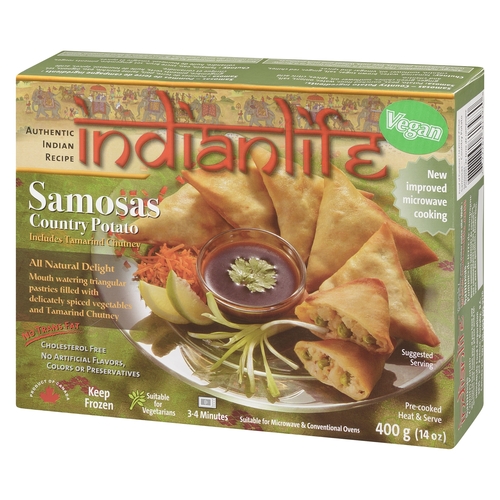 Indianlife - Samosas - Country Potato 400g, 1 Each
