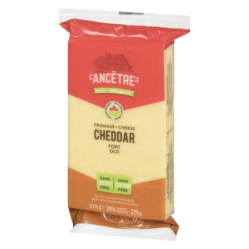L'Ancetre - Organic Cheddar Cheese - Old 31% m.f. - Lactose Free 325g