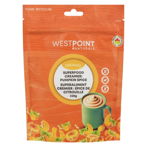Westpoint Naturals - Organic Superfood Creamer - Pumpkin Spice 228g