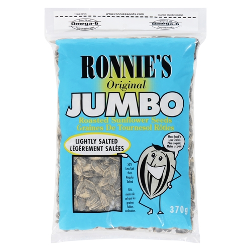 Ronnie's - Jumbo Roasted Sunflower Seeds - Lightly Salted 370g