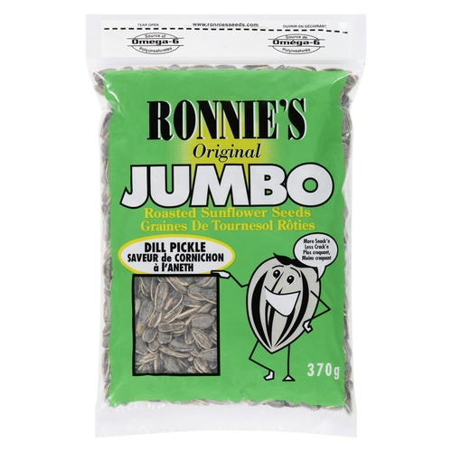 Ronnie's - Jumbo Roasted Sunflower Seeds - Dill Pickle 370g