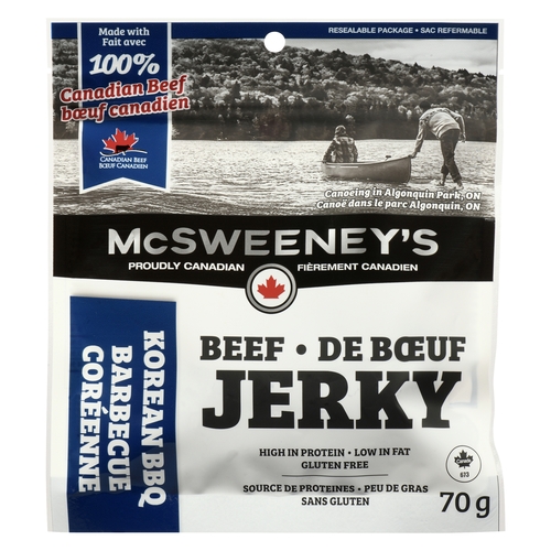 McSweeney's - Beef Jerky - Korean BBQ 70g, 1 Each