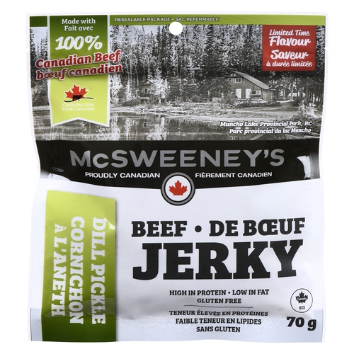 McSweeney's - Beef Jerky - Dill Pickle 70g, 1 Each