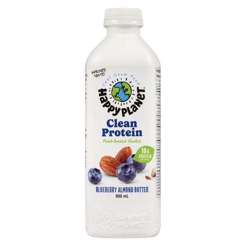 Happy Planet - Clean Protein Plant-Based Shake - Blueberry Almond Butter 900ml