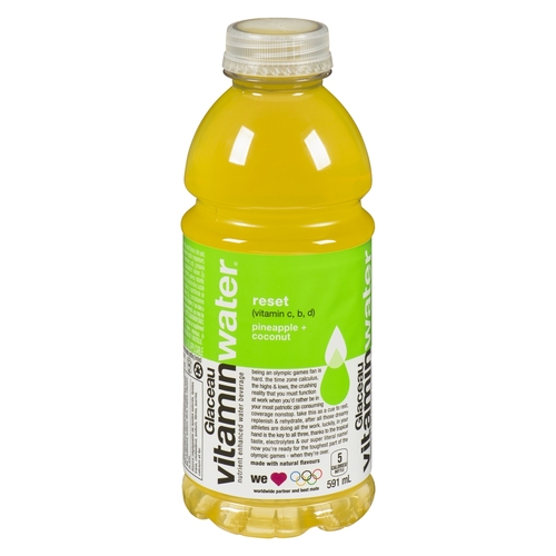 Glaceau - Vitamin Water - Reset (Vitamin C, B, D) - Pineapple + Coconut 591ml