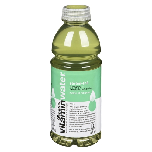 Glaceau - Vitamin Water - Serenit-e (L-Theanine + Chamomile Extract) - Melon Hibiscus 591ml
