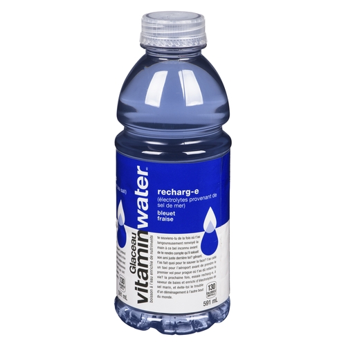 Glaceau - Vitamin Water - Recover-e (Electrolytes From Sea Salt) - Blueberry Strawberry 591ml