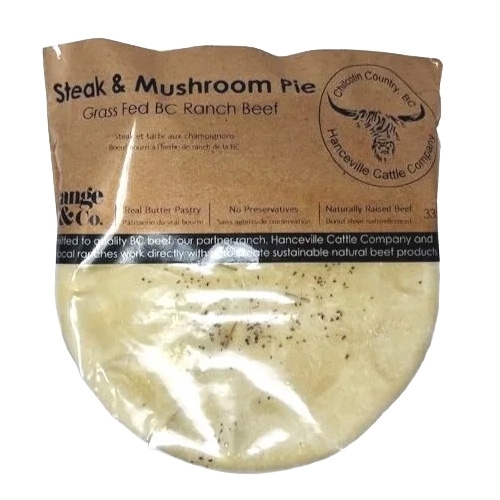 Range & Co. - Steak & Mushroom Pie 335g, 1 Each