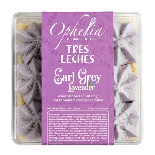Ophelia The Bake House - Tres Leches - Earl Grey Lavender 250g, 1 Each