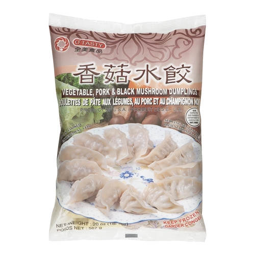 O'Tasty Dumplings - Vegetable, Pork & Black Mushroom 567g