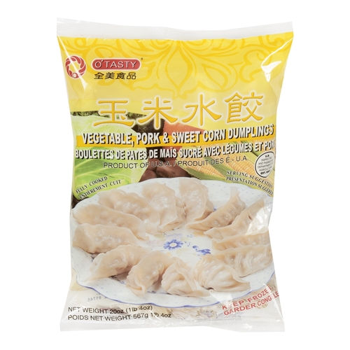 O'Tasty Dumplings - Vegetable, Pork & Sweet Corn 567g