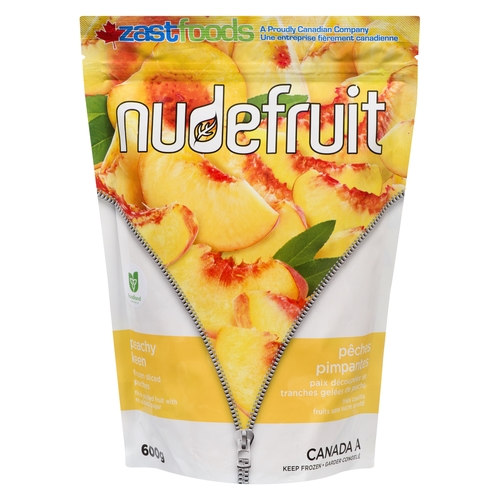 Nudefruit - Peachy Keen - Frozen Sliced Peaches 600g, 1 Each