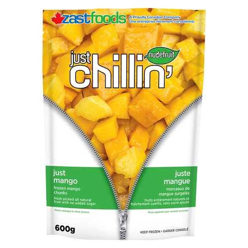 Nudefruit - Just Chillin' - Just Mango - Frozen Mango Chunks 600g, 1 Each