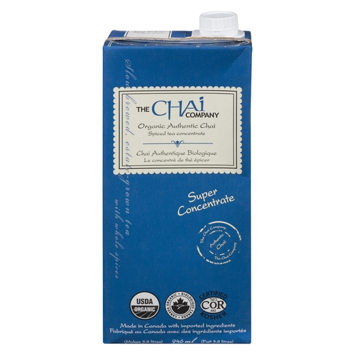 The Chai Company - Organic Authentic Chai Spiced Tea Concentrate 946ml, 1 Each