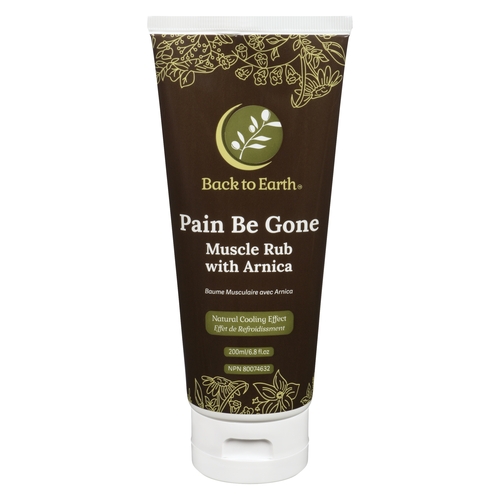 Back To Earth - Pain Be Gone - Muscle Rub With Arnica 200ml