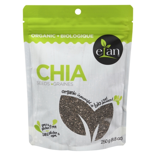 Elan - Organic Chia Seeds 250g, 1 Each