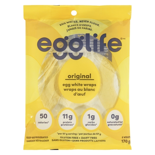 Egglife - Egg White Wraps - Original 6's 168g