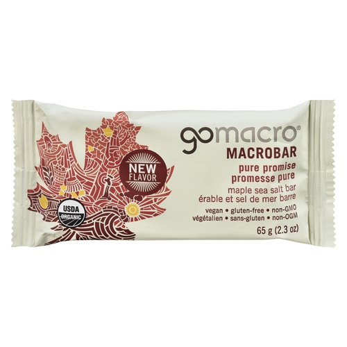 GoMacro - Organic Macrobar - Pure Promise 65g, 1 Each