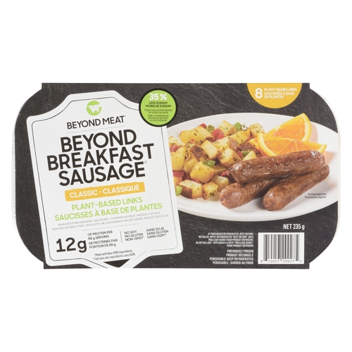 Beyond Breakfast Sausage - Plant-Based Links - Classic 8's 235g, 1 Each