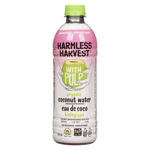 Harmless Harvest - Organic Coconut Water Beverage with Pulp 473ml, 1 Each