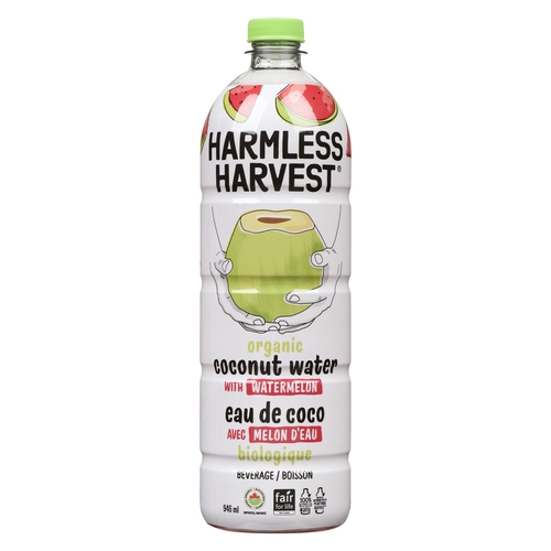 Harmless Harvest - Organic Coconut Water with Watermelon Beverage 946ml, 1 Each
