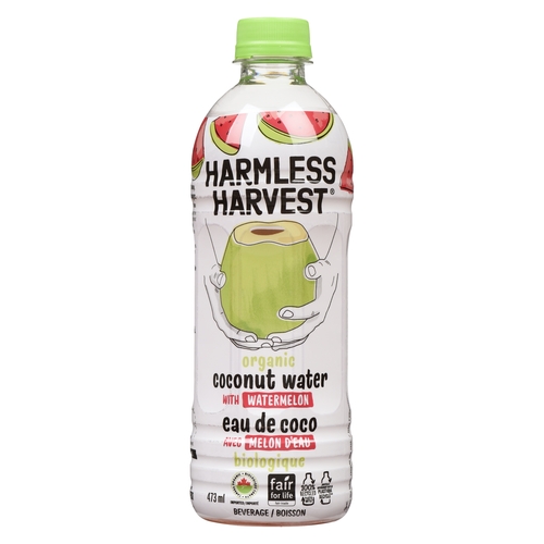 Harmless Harvest - Organic Coconut Water with Watermelon Beverage 473ml