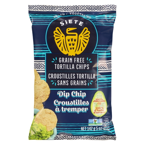 Siete Grain Free Tortilla Chips - Dip Chip 142g, 1 Each