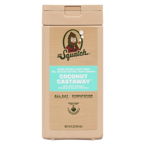 Dr. Squatch - Men's Natural Body Wash - Coconut Castaway 414ml