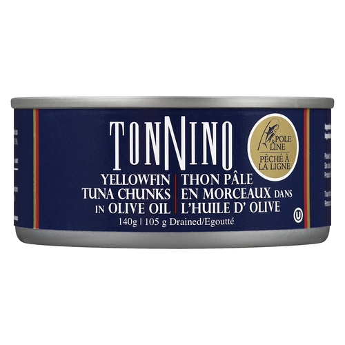 Tonnino - Yellowfin Tuna Chunks in Olive Oil 140g, 1 Each