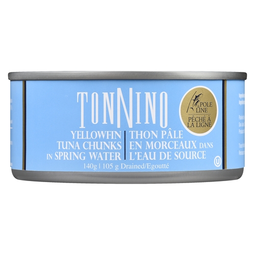 Tonnino - Yellowfin Tuna Chunks in Spring Water 140g, 1 Each