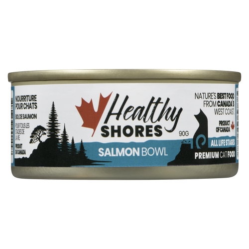 Healthy Shores Premium Cat Food - Salmon Bowl All Life Stages 90g, 1 Each