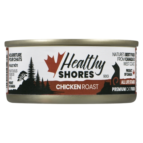 Healthy Shores - Premium Cat Food - Chicken Roast - All Life Stages 90g, 1 Each