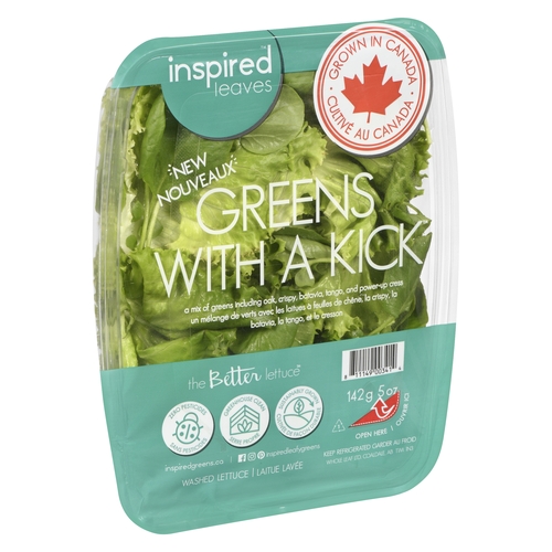Inspired Leaves - Washed Lettuce Greens with a Kick 142g, 1 Each
