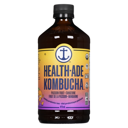 Health-Ade Kombucha - Bubbly Probiotic Tea - Passion Fruit Tangerine 473ml, 1 Each