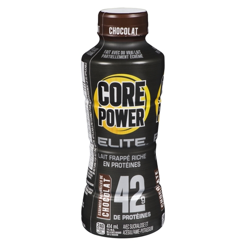 Core Power - Elite High Protein Milk Shake - Chocolate - 42g Protein - 1% m.f. 414ml, 1 Each