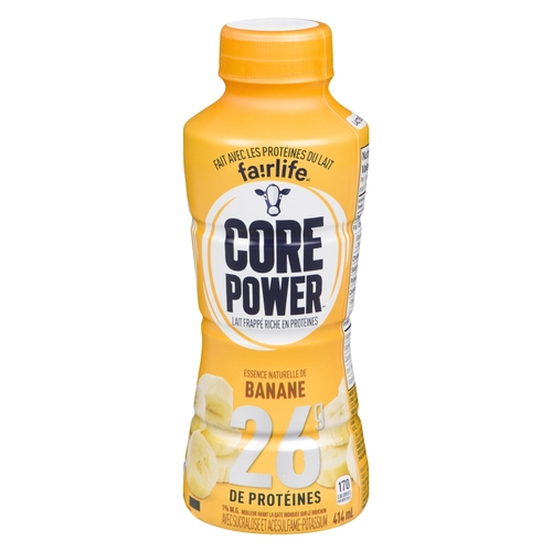 Core Power - High Protein Milk Shake - Banana - 26g Protein - 1% m.f. 414ml, 1 Each