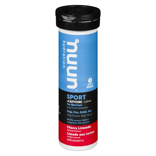 Nuun Hydration - Sport Caffeine For Workout Effervescent Tablets - Cherry Limeade 10's 52g, 1 Each