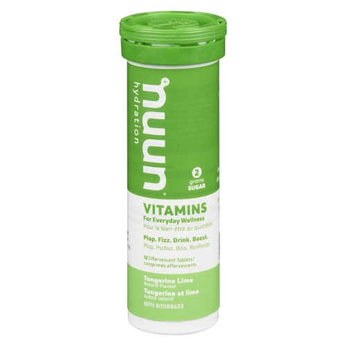 Nuun Hydration - Vitamins - Effervescent Tablets - Tangerine Lime 12's 55g, 1 Each