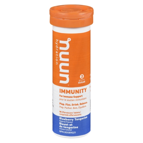 Nuun Hydration - Immunity Effervescent Tablets - Blueberry Tangerine 10s, 1 Each