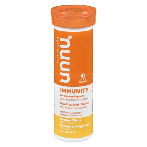 Nuun Hydration - Immunity Effervescent Tablets - Orange Citrus 10s, 1 Each