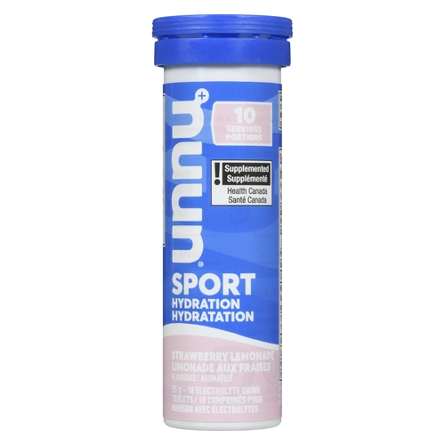 Nuun Hydration - Sport For Workout Effervescent Tablets - Strawberry Lemonade 10's 52g, 1 Each