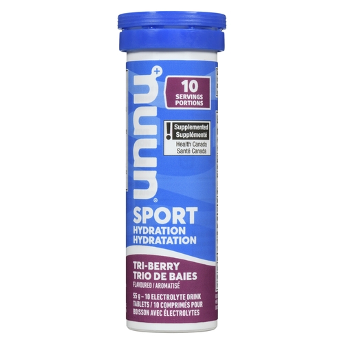 Nuun Hydration - Sport Electrolyte Drink Tablets - Tri-Berry Flavoured 10's 55g