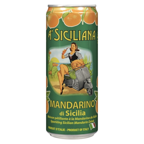 A' Siciliana Sparkling Sicilian Mandarin Drink 330ml, 1 Each