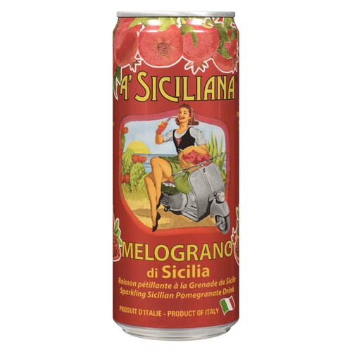 A' Siciliana Sparkling Sicilian Pomegranate Drink 330ml, 1 Each