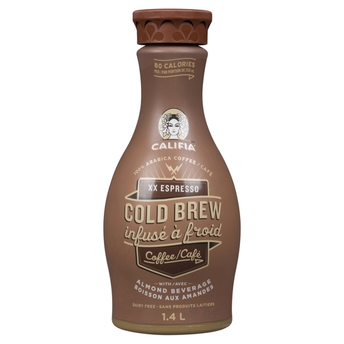 Califia Farms - Cold Brew Coffee - XX Espresso with Almond Beverage 1.4l, 1 Each