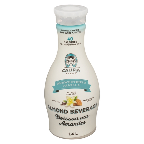 Califia Farms - Almond Beverage - Vanilla Unsweetened 1.4l, 1 Each